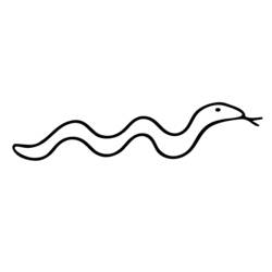 Раскраска: змея (Животные) #14513 - Бесплатные раскраски для печати