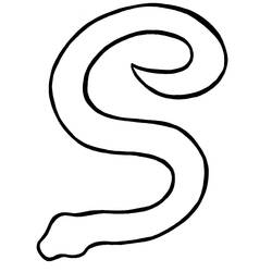 Раскраска: змея (Животные) #14523 - Бесплатные раскраски для печати