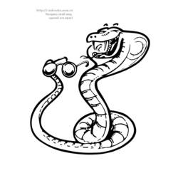 Раскраска: змея (Животные) #14536 - Бесплатные раскраски для печати
