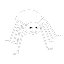 Раскраска: паук (Животные) #581 - Бесплатные раскраски для печати