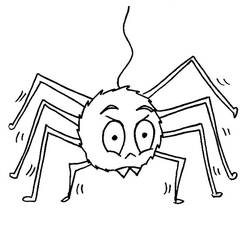 Раскраска: паук (Животные) #585 - Бесплатные раскраски для печати