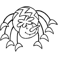 Раскраска: паук (Животные) #601 - Бесплатные раскраски для печати