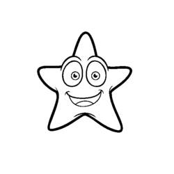 Раскраска: морская звезда (Животные) #6704 - Бесплатные раскраски для печати