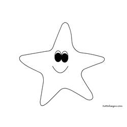 Раскраска: морская звезда (Животные) #6706 - Бесплатные раскраски для печати