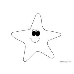 Раскраска: морская звезда (Животные) #6725 - Бесплатные раскраски для печати