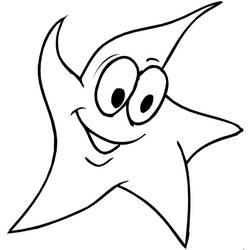 Раскраска: морская звезда (Животные) #6734 - Бесплатные раскраски для печати