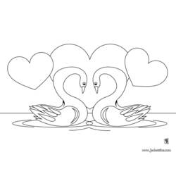 Раскраска: лебедь (Животные) #4991 - Бесплатные раскраски для печати