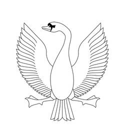 Раскраска: лебедь (Животные) #5010 - Бесплатные раскраски для печати