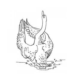 Раскраска: лебедь (Животные) #5015 - Бесплатные раскраски для печати
