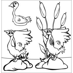 Раскраска: лебедь (Животные) #5021 - Бесплатные раскраски для печати