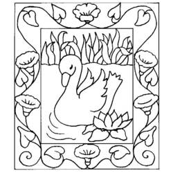 Раскраска: лебедь (Животные) #5034 - Бесплатные раскраски для печати