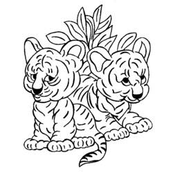 Раскраска: Tigris (Животные) #13612 - Бесплатные раскраски для печати