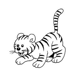 Раскраска: Tigris (Животные) #13624 - Бесплатные раскраски для печати