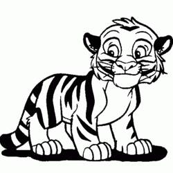 Раскраска: Tigris (Животные) #13635 - Бесплатные раскраски для печати