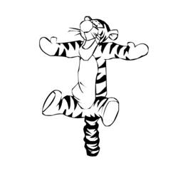 Раскраска: Tigris (Животные) #13641 - Бесплатные раскраски для печати