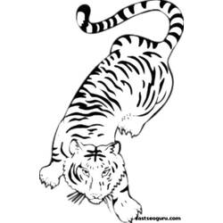 Раскраска: Tigris (Животные) #13663 - Бесплатные раскраски для печати