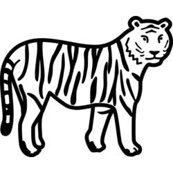 Раскраска: Tigris (Животные) #13670 - Бесплатные раскраски для печати