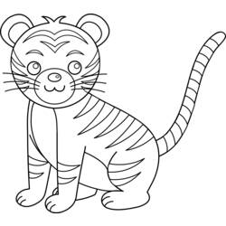Раскраска: Tigris (Животные) #13698 - Бесплатные раскраски для печати