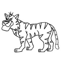Раскраска: Tigris (Животные) #13715 - Бесплатные раскраски для печати