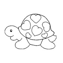Раскраска: черепаха (Животные) #13554 - Бесплатные раскраски для печати
