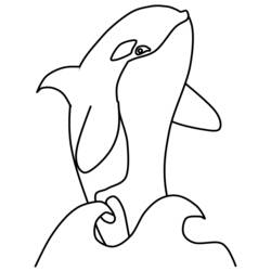 Раскраска: кит (Животные) #870 - Бесплатные раскраски для печати