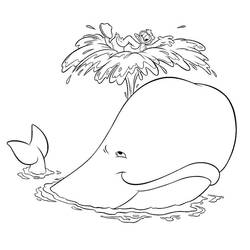 Раскраска: кит (Животные) #878 - Бесплатные раскраски для печати