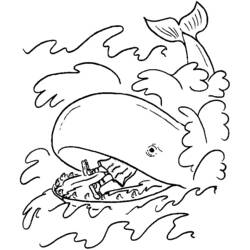 Раскраска: кит (Животные) #916 - Бесплатные раскраски для печати