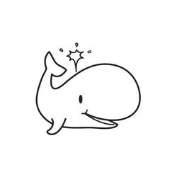Раскраска: кит (Животные) #918 - Бесплатные раскраски для печати