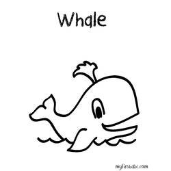 Раскраска: кит (Животные) #958 - Бесплатные раскраски для печати