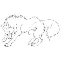 Раскраска: волк (Животные) #10451 - Бесплатные раскраски для печати