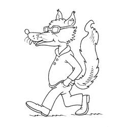 Раскраска: волк (Животные) #10467 - Бесплатные раскраски для печати