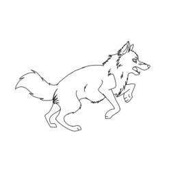 Раскраска: волк (Животные) #10472 - Бесплатные раскраски для печати