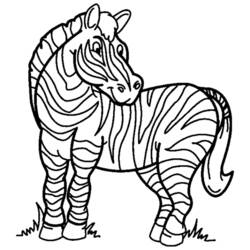Раскраска: зебра (Животные) #12941 - Бесплатные раскраски для печати