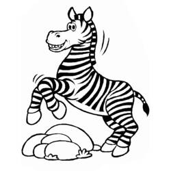 Раскраска: зебра (Животные) #12946 - Бесплатные раскраски для печати