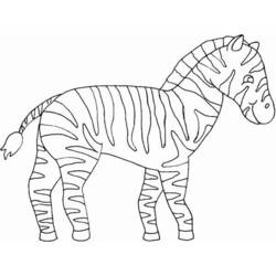 Раскраска: зебра (Животные) #12950 - Бесплатные раскраски для печати