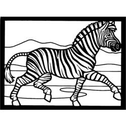 Раскраска: зебра (Животные) #12978 - Бесплатные раскраски для печати