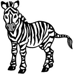 Раскраска: зебра (Животные) #12996 - Бесплатные раскраски для печати