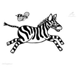Раскраска: зебра (Животные) #13003 - Бесплатные раскраски для печати