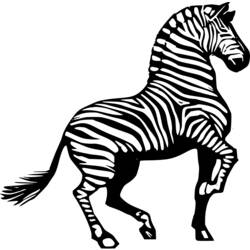 Раскраска: зебра (Животные) #13047 - Бесплатные раскраски для печати