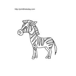 Раскраска: зебра (Животные) #13049 - Бесплатные раскраски для печати