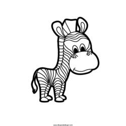 Раскраска: зебра (Животные) #13082 - Бесплатные раскраски для печати