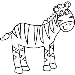 Раскраска: зебра (Животные) #13093 - Бесплатные раскраски для печати
