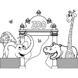 Раскраска: зоопарк (Животные) #12647 - Бесплатные раскраски для печати