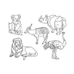 Раскраска: зоопарк (Животные) #12671 - Бесплатные раскраски для печати