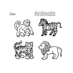 Раскраска: зоопарк (Животные) #12695 - Бесплатные раскраски для печати