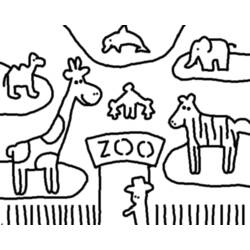 Раскраска: зоопарк (Животные) #12734 - Бесплатные раскраски для печати