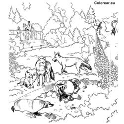 Раскраска: зоопарк (Животные) #12848 - Бесплатные раскраски для печати