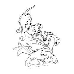 Раскраска: 101 далматинец (Анимационные фильмы) #129190 - Бесплатные раскраски для печати