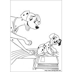 Раскраска: 101 далматинец (Анимационные фильмы) #129194 - Бесплатные раскраски для печати