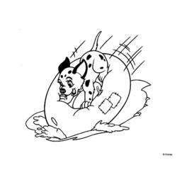 Раскраска: 101 далматинец (Анимационные фильмы) #129260 - Бесплатные раскраски для печати